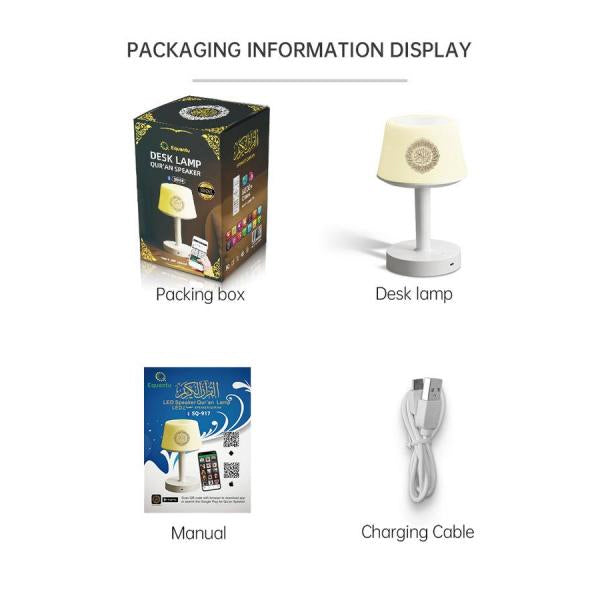 Koran lamp met speaker – touch LED-tafellamp met Azan en afstandsbediening – foto 4