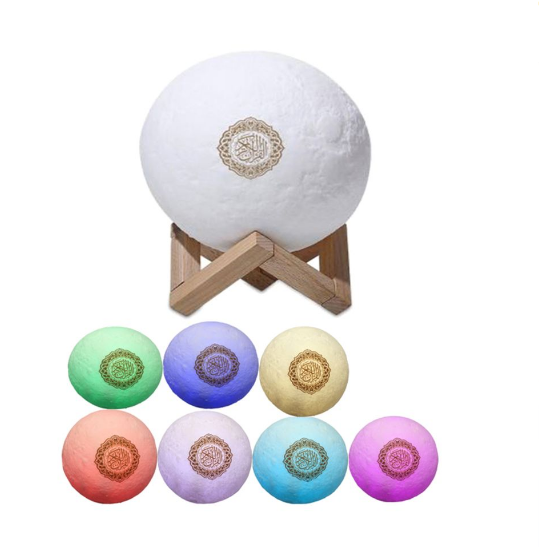 Coran haut-parleur lampe lune tactile