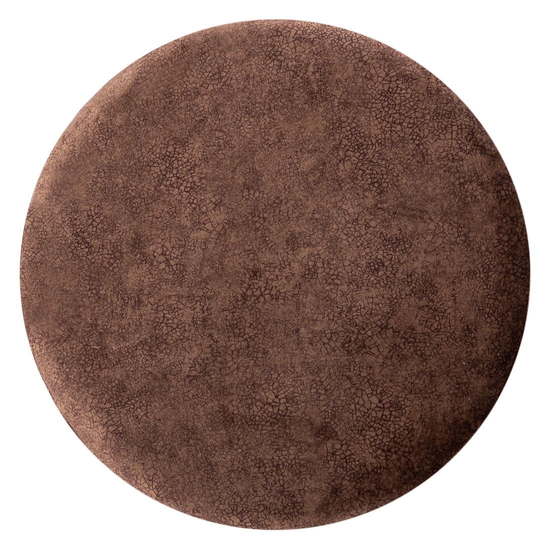 Suede-look stool pouffe Ø 35 H 37 cm