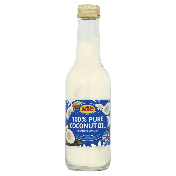 KTC Pure Coconut Oil – kokosolie om mee te bakken en braden, 250 ml