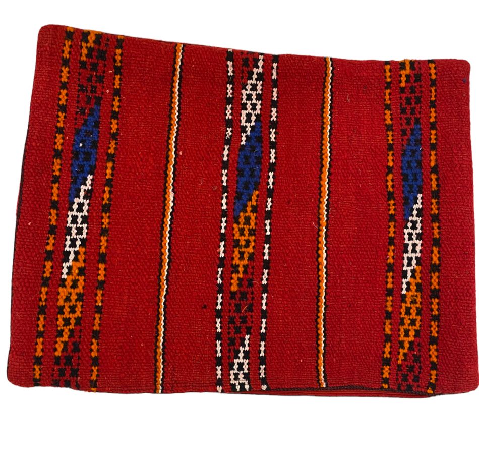Handwoven Moroccan kilim cushion