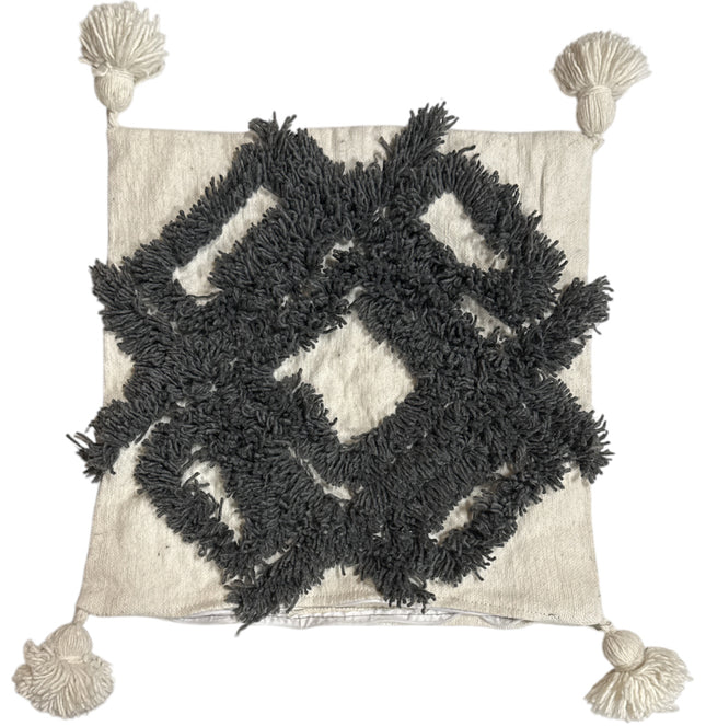 Pompom Kussen - Boho Style Kussenhoezen met Kwastjes - Decoratieve Sofakussens
