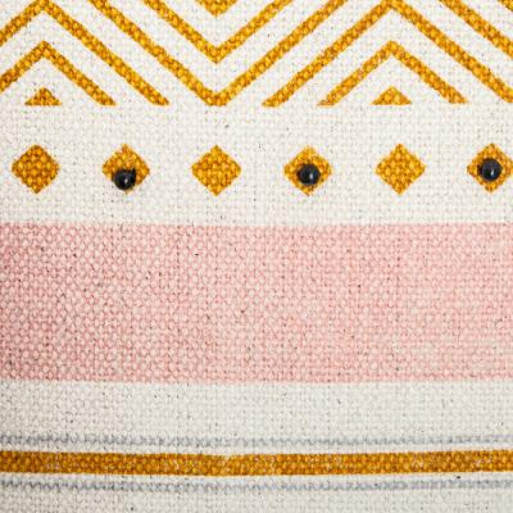 Ethnic Pom-Pom Cushion Cover