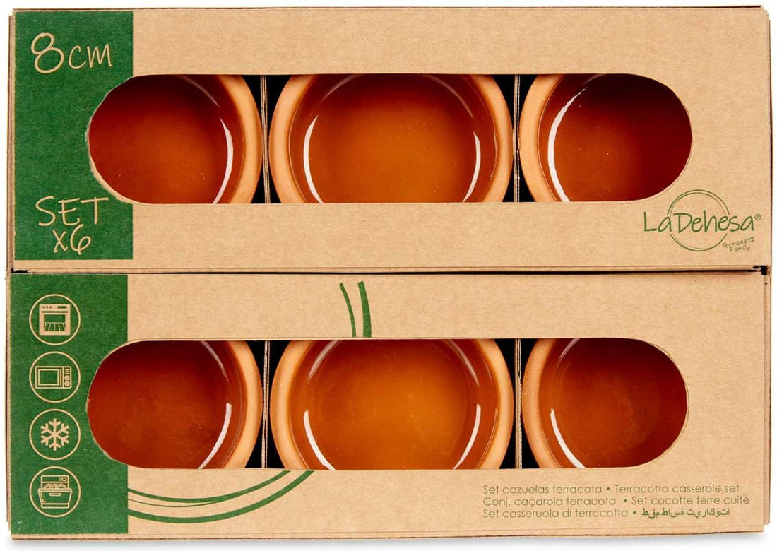 La Dehesa - Set of 6 tapas crème brûlée dishes terracotta - brown 8 cm