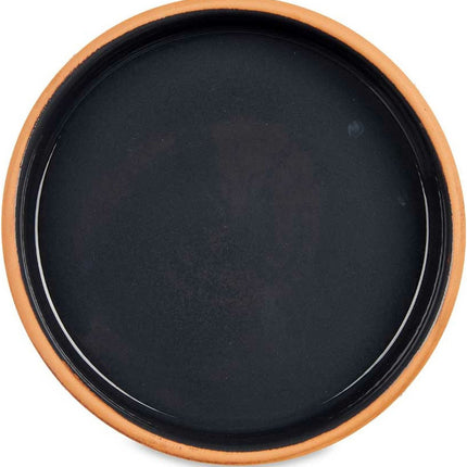 La Dehesa – Tapas – Servierplatte – Ofenform Terrakotta – schwarz 23x4 cm