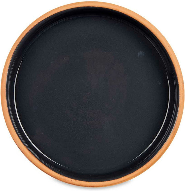 La Dehesa - Tapas -hapjes serveren - oven schaal terracotta -zwart 23x4 cm