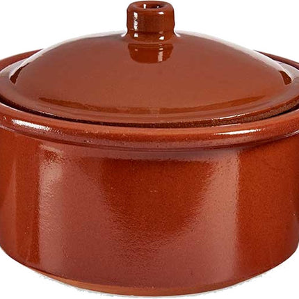 Cocotte Feuerfest 1,5 Liter 20 X 13 Cm Ton Terrakotta