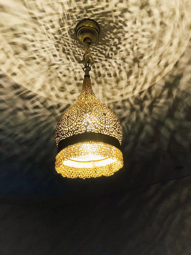 Marokkanische Filigran-Hängelampe Elegance