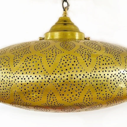 Gouden Marokkaanse filigrain hanglamp