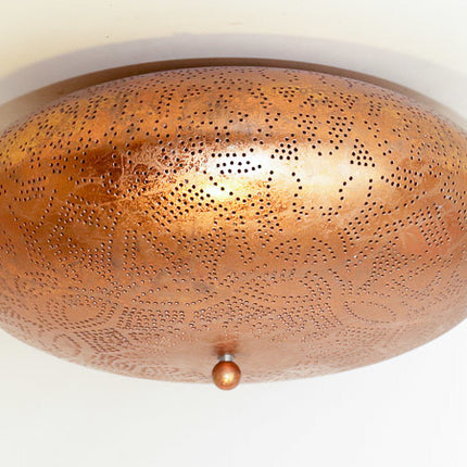 Orientalische Deckenleuchte Filigran 38 cm - Vintage Kupfer