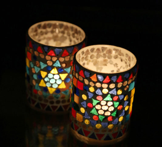 Teelichthalter Shine mehrfarbig Ø 7,5 cm