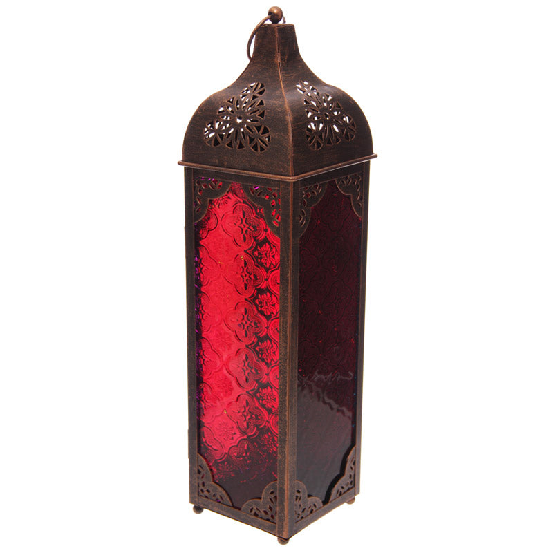 Lanterne Marocaine Métal Bronze & Verre