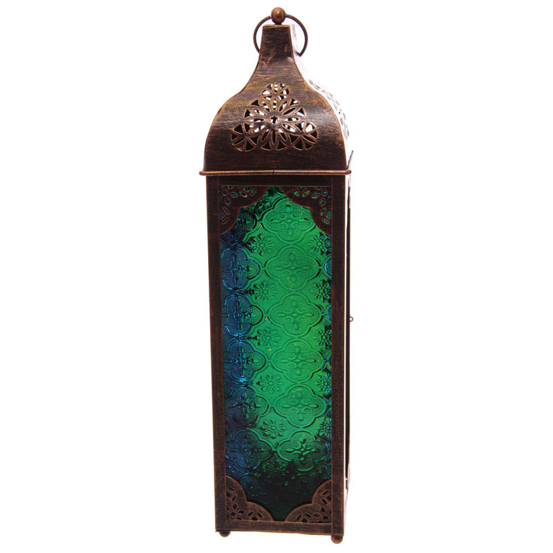 Lanterne Marocaine Métal Bronze & Verre