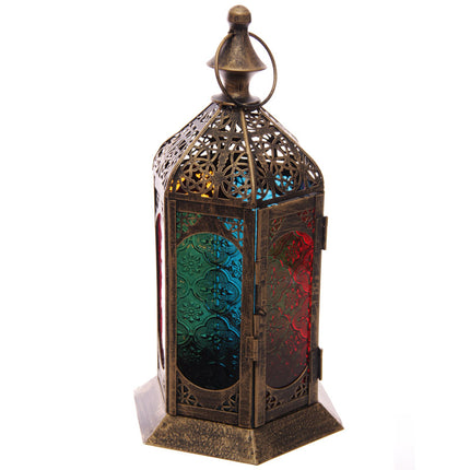 Ornament Laterne Metall & Glas