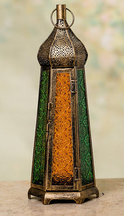 Tall Metal and Glass Lantern Dome