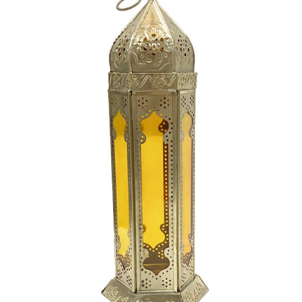 Marokkanische orientalische Laterne Metall & Glas