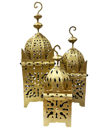 Lanterne Marocaine Noire classique or