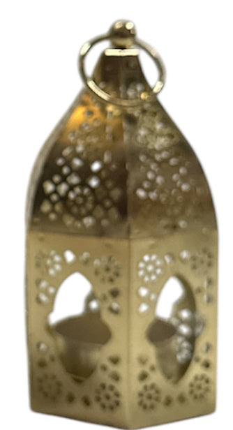 Photophore petite lanterne Fatima en verre transparent