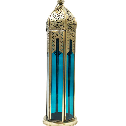 Lantaarn - goud | turquoise