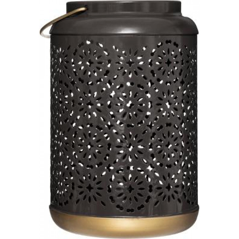 Lantern - Lantern Black Metal - Height 19 cm