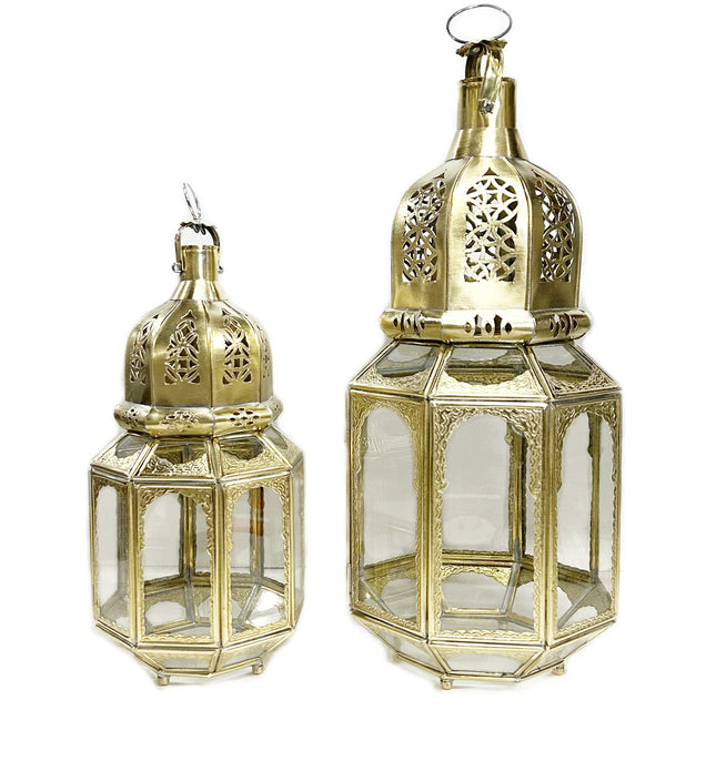 Messinglaterne Zwina Achteck