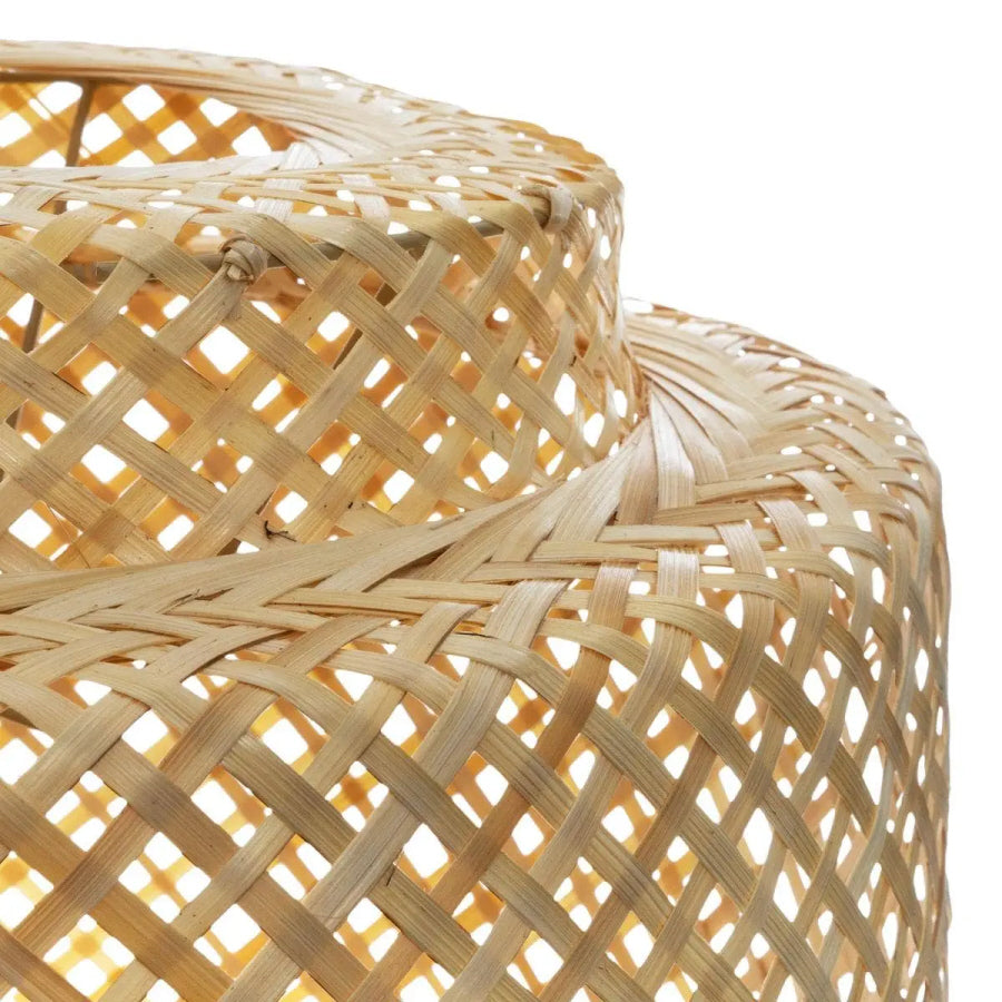 Suspension tressée Bambou - Ø40 x 38 cm