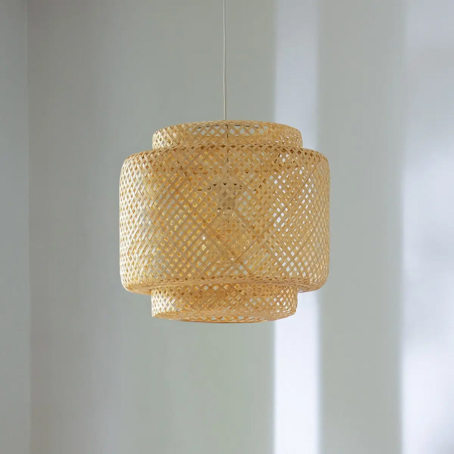 Suspension tressée Bambou - Ø40 x 38 cm