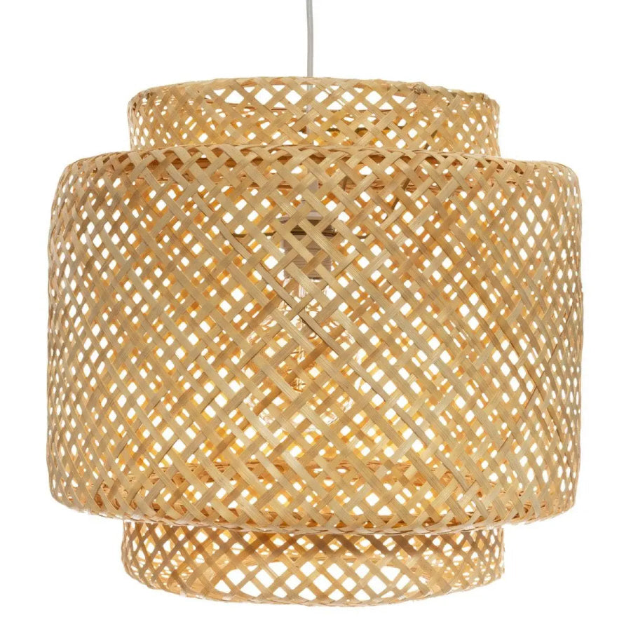 Suspension tressée Bambou - Ø40 x 38 cm