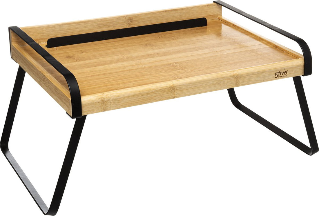 Petit-déjeuner au lit - table d'appoint pour ordinateur portable - plateau Nera 51 x 38 cm