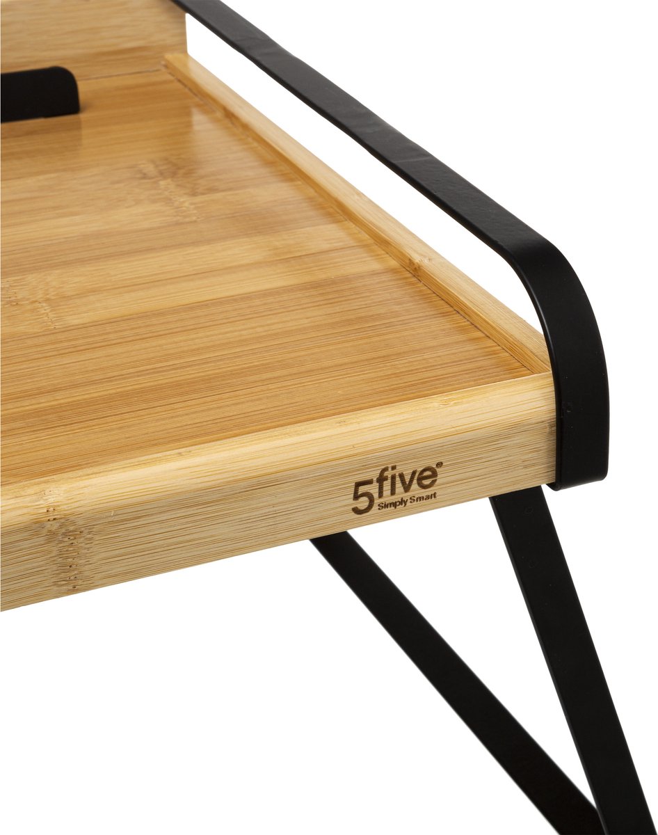 Petit-déjeuner au lit - table d'appoint pour ordinateur portable - plateau Nera 51 x 38 cm