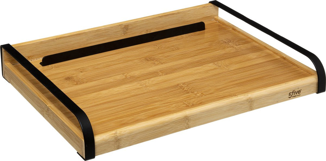 Petit-déjeuner au lit - table d'appoint pour ordinateur portable - plateau Nera 51 x 38 cm