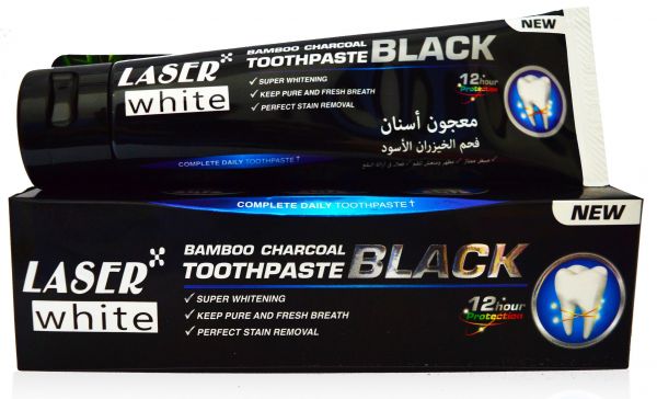 Houtskool tandpasta met actieve kool uit bamboe (charcoal) – 100 gram