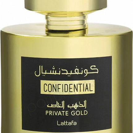 Lattafa - Confidential private gold eau de parfum 100ml