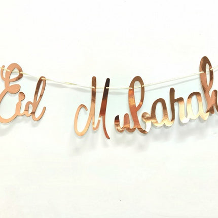 Girlande Eid Mubarak Roségold