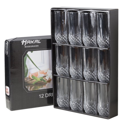 Longdrinkglas aus Kristallglas - 36cl - 12 Stück
