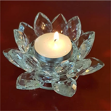 Lotus kaarshouder kristal