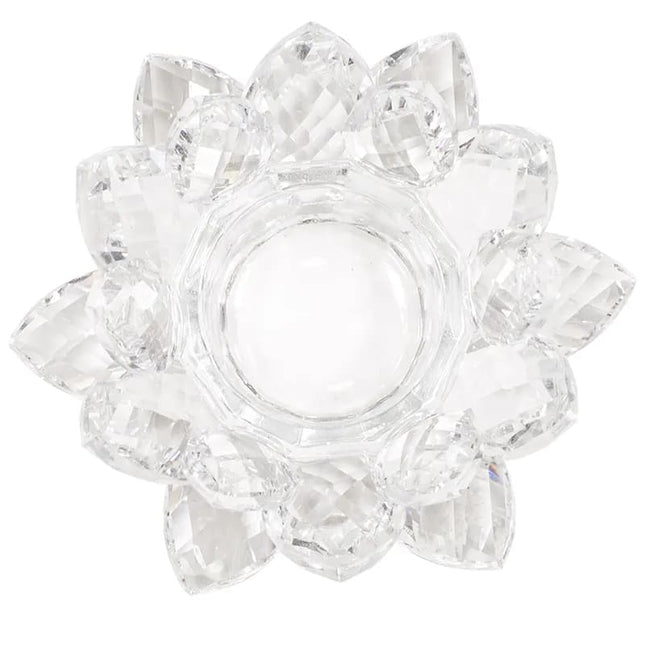 Lotus Kerzenhalter Kristall