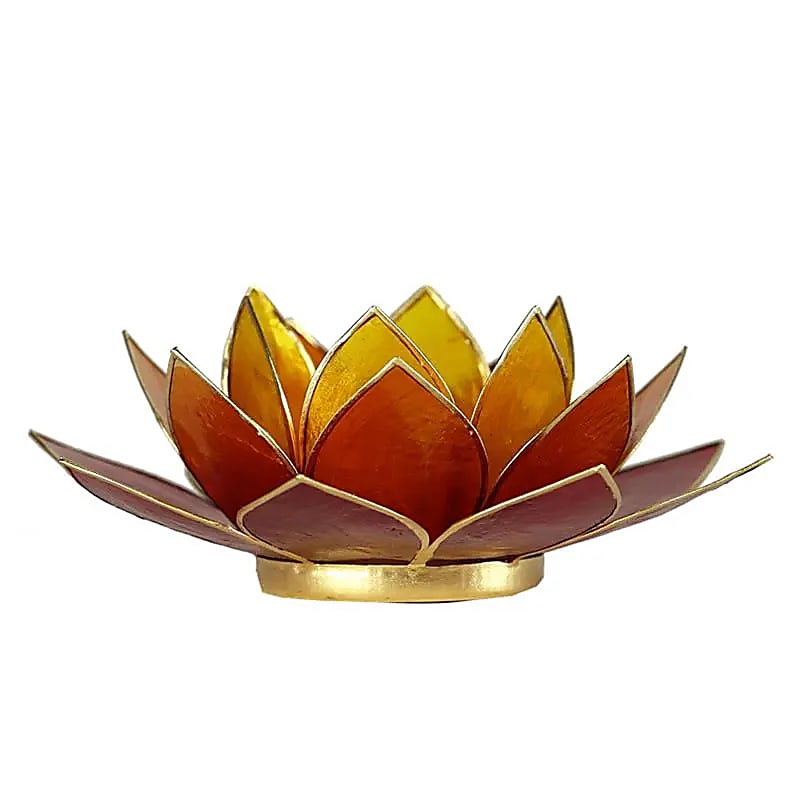 Veilleuse Lotus 3 couleurs bordure dorée