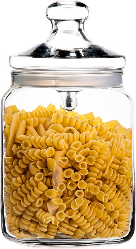 Luminarc Bonbonnière - Pot de stockage en verre avec couvercle en verre - 2 litres