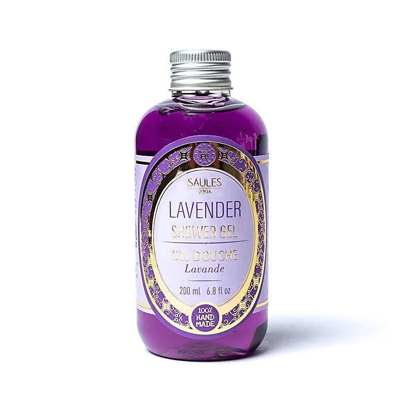 Saules Fabrika geschenkset lavendel – douchegel, scrub, bodyyoghurt en zeep – foto 3