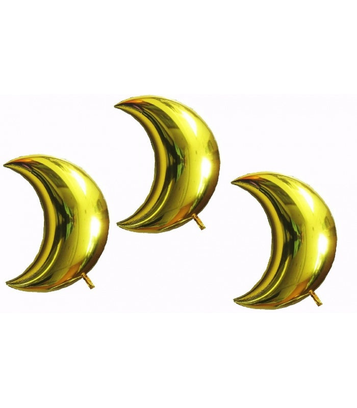 Moon Balloon Gold Small (3 pieces)