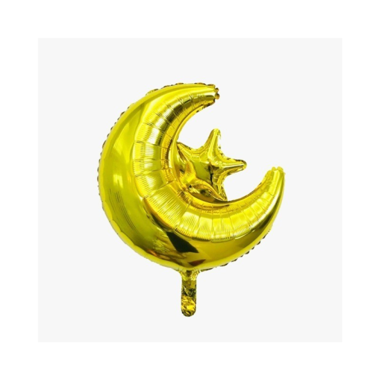 Moon-star balloon gold/silver
