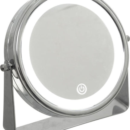 Make-up-/Rasierspiegel mit LED-Beleuchtung auf Ständer 20 cm