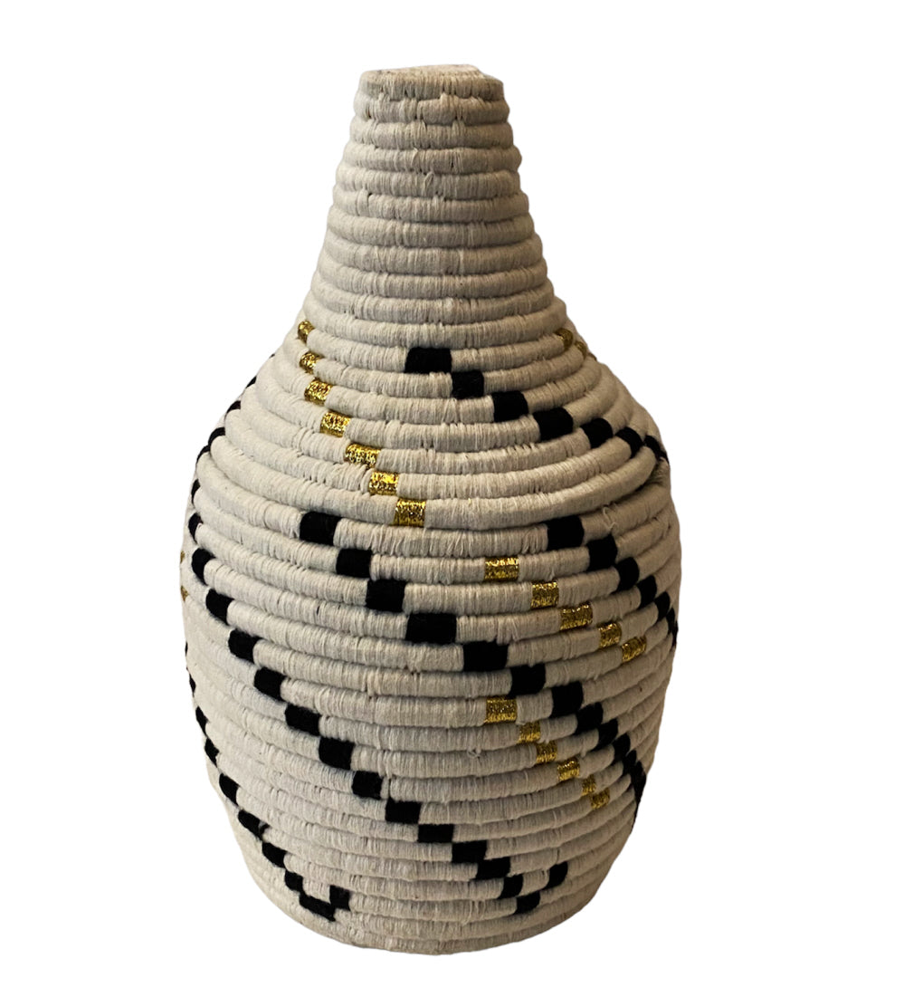 Panier berbère marocain blanc