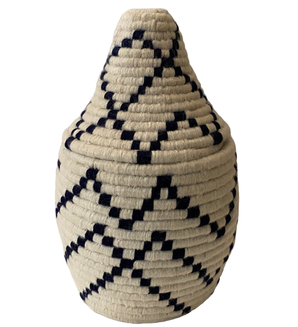 Panier marocain blanc