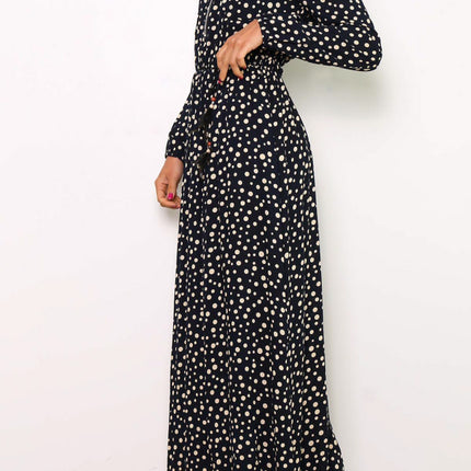 Blaues Maxikleid