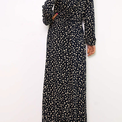 Blaues Maxikleid