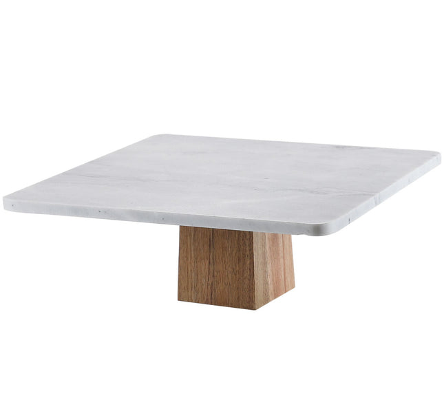 Marmor Tortenplatte Kuchenständer 100% Naturmarmor quadratisch
