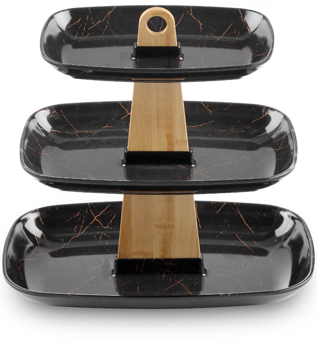 Etagere in Marmoroptik – 3-stöckig