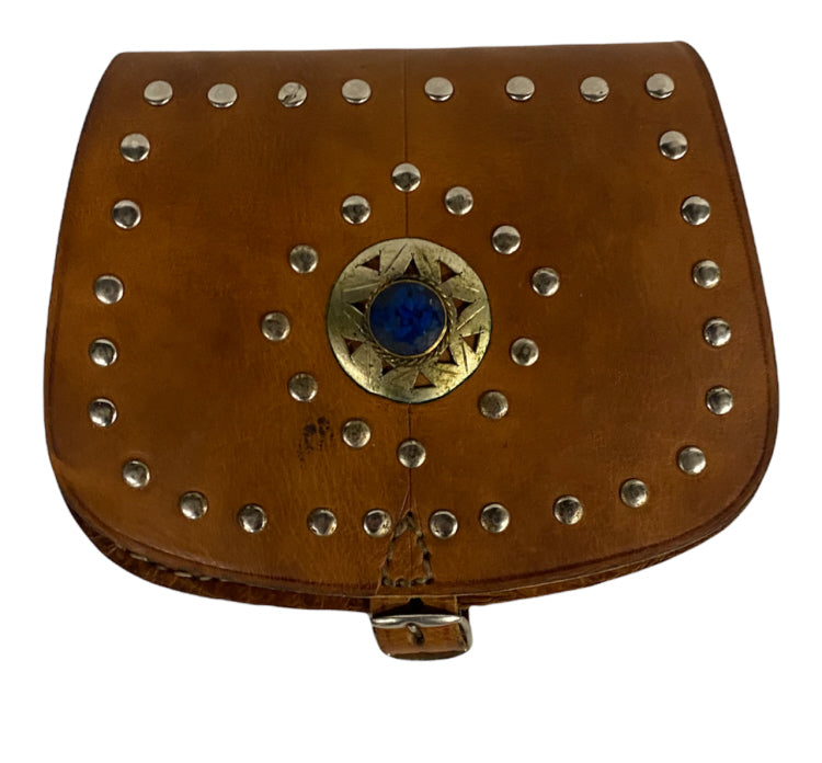 Sac bandoulière en cuir marocain Nomade